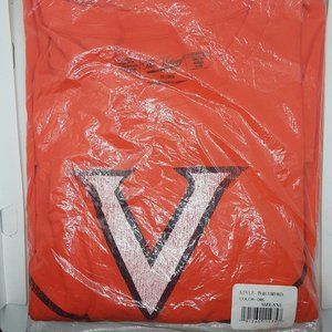 NCAA Virginia Cavaliers Orange Distressed LS Shirt